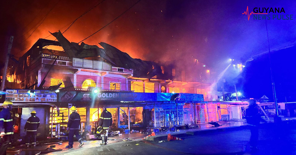 Fire guts Golden World Chinese Supermarket in Parika