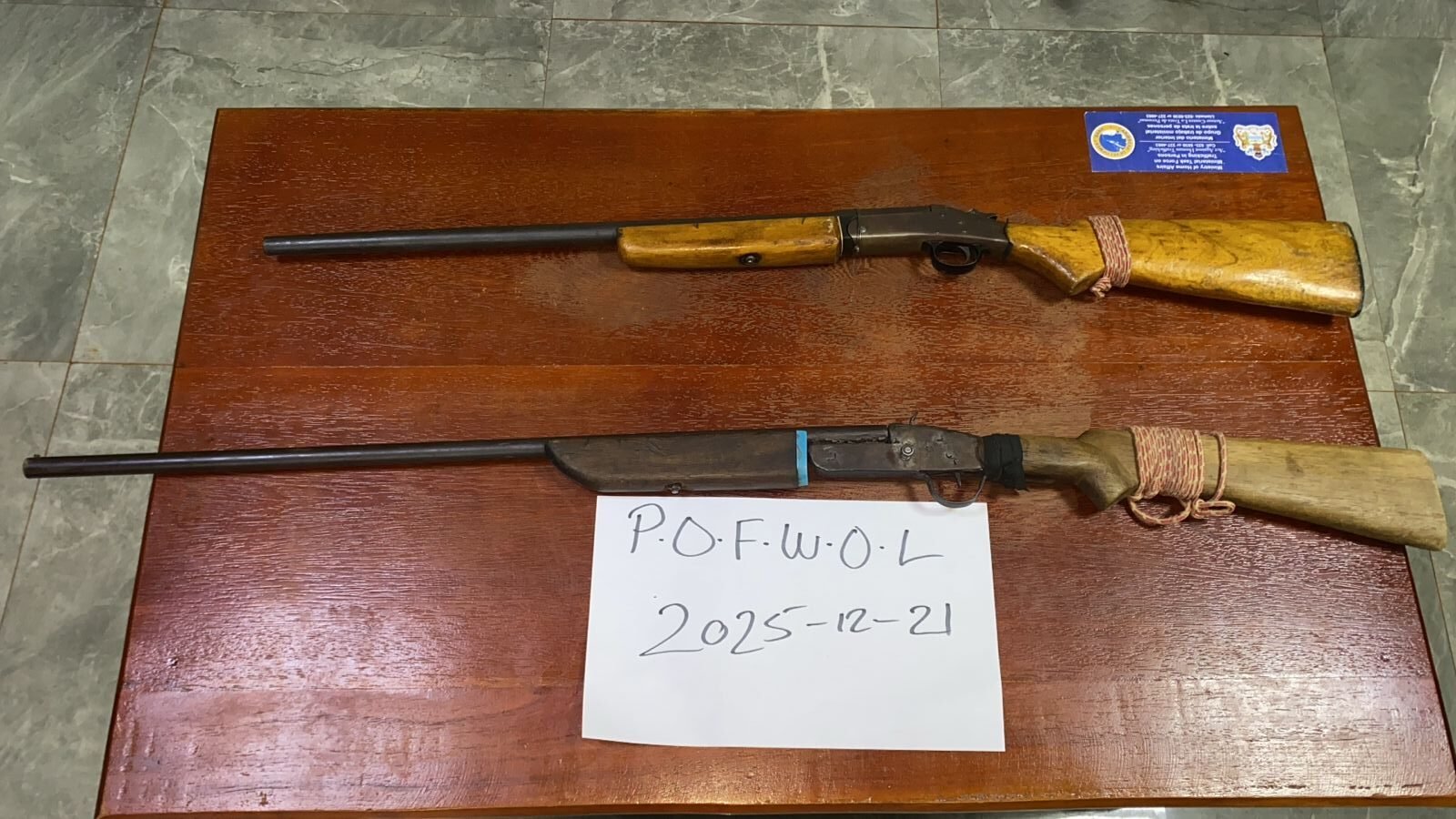 Illegal shotguns found during larceny probe; Jawarie farmer fined, jailed
