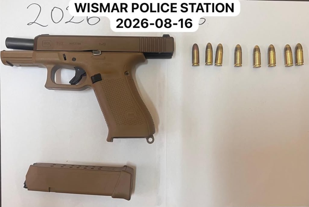 Pork knocker held after glock, ammunition found at wismar